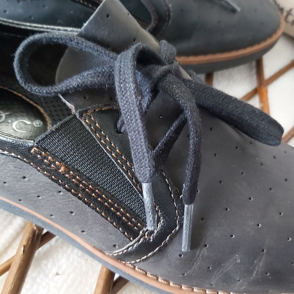 BOC Born Concept leather sneakers comfort shoes lace up black - Picture 16 of 16